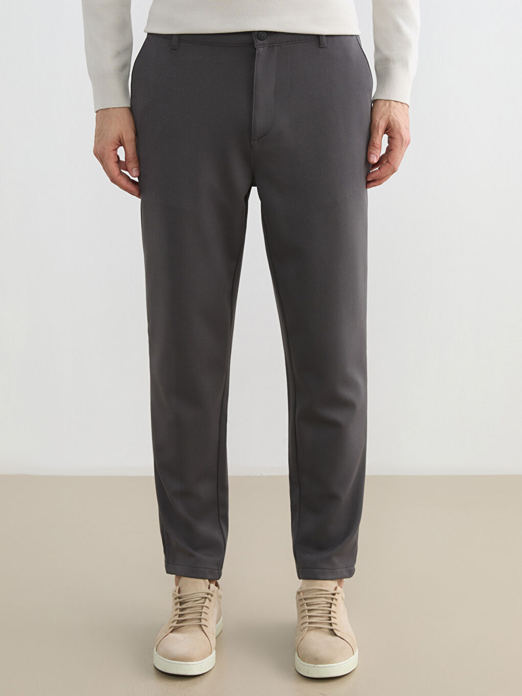 Antrasit Slim Fit Erkek Pantolon-1