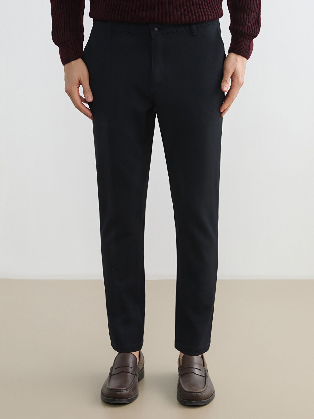 Lacivert Slim Fit Erkek Pantolon-2