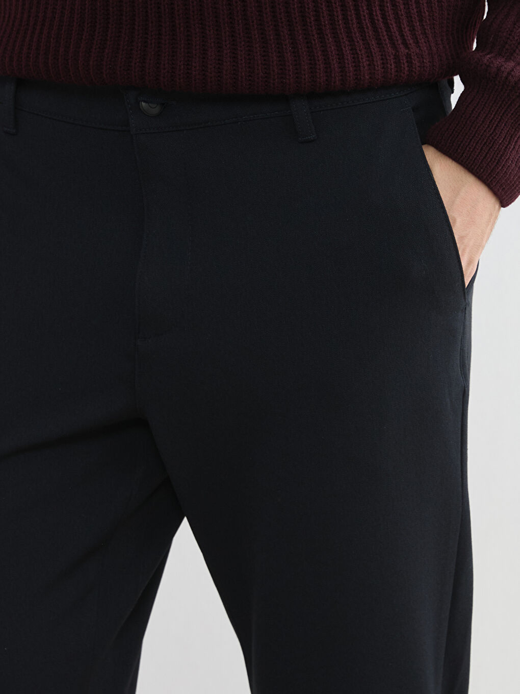 Lacivert Slim Fit Erkek Pantolon-4