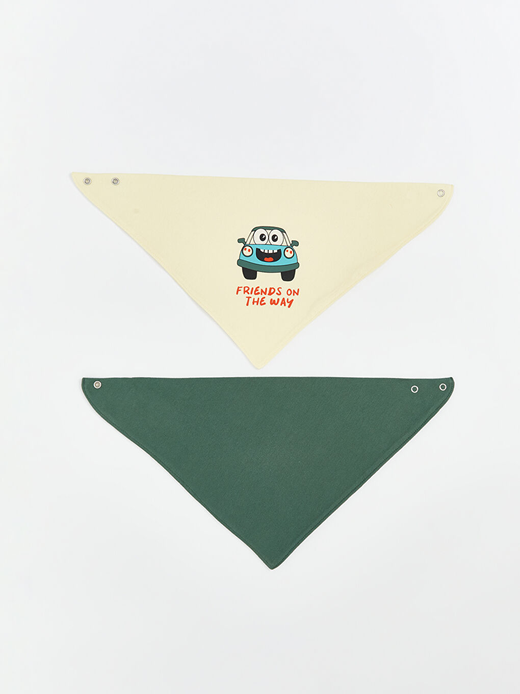 Baskılı Erkek Bebek Mama Önlüğü 2'li