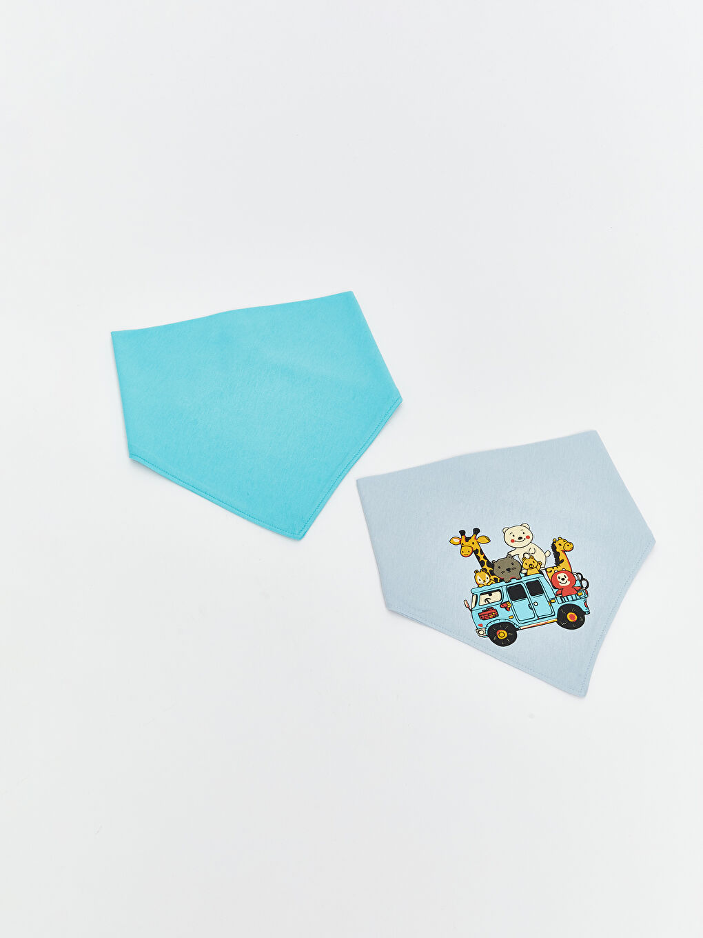 Baskılı Erkek Bebek Mama Önlüğü 2'li-1