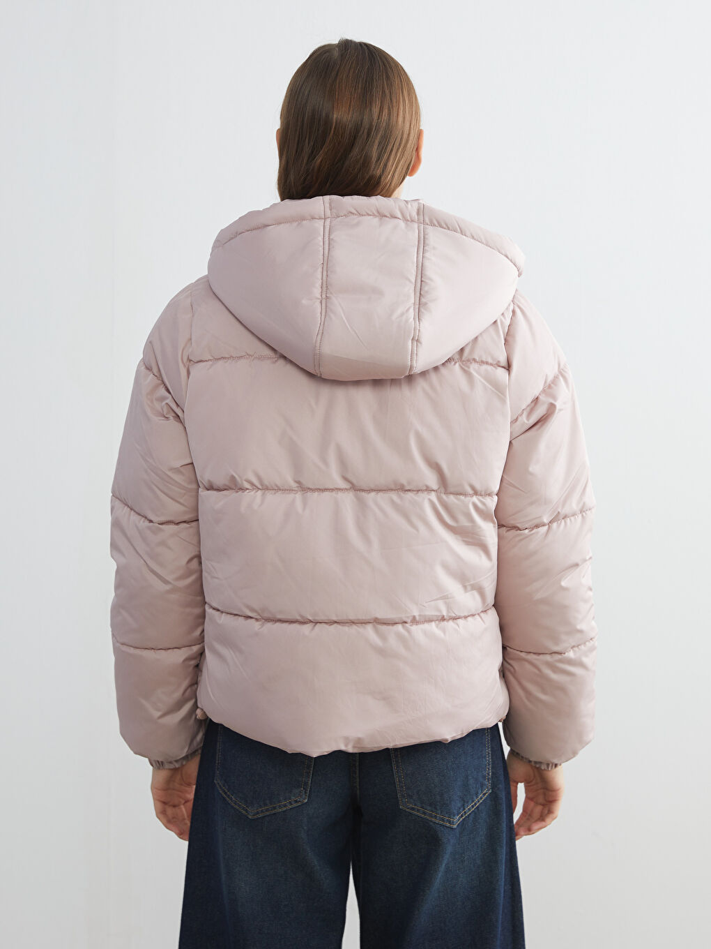 Hooded Women's Puffer Coat-4