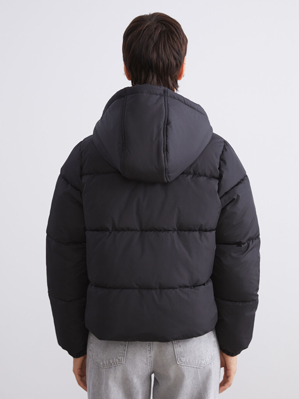 Hooded Women's Puffer Coat-4