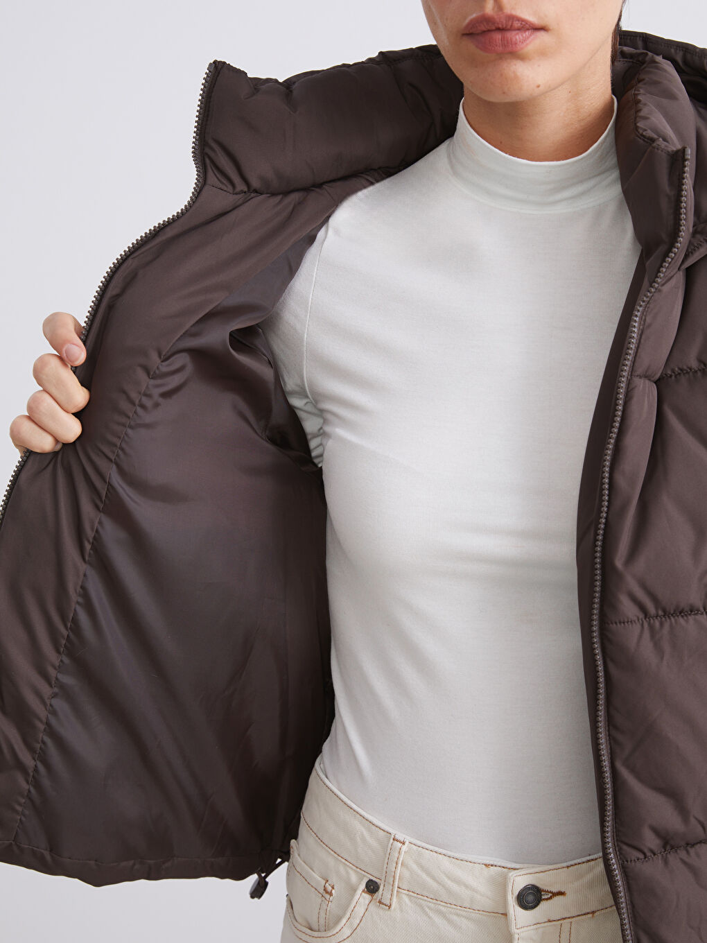 Шушляково яке с качулка за жени-4