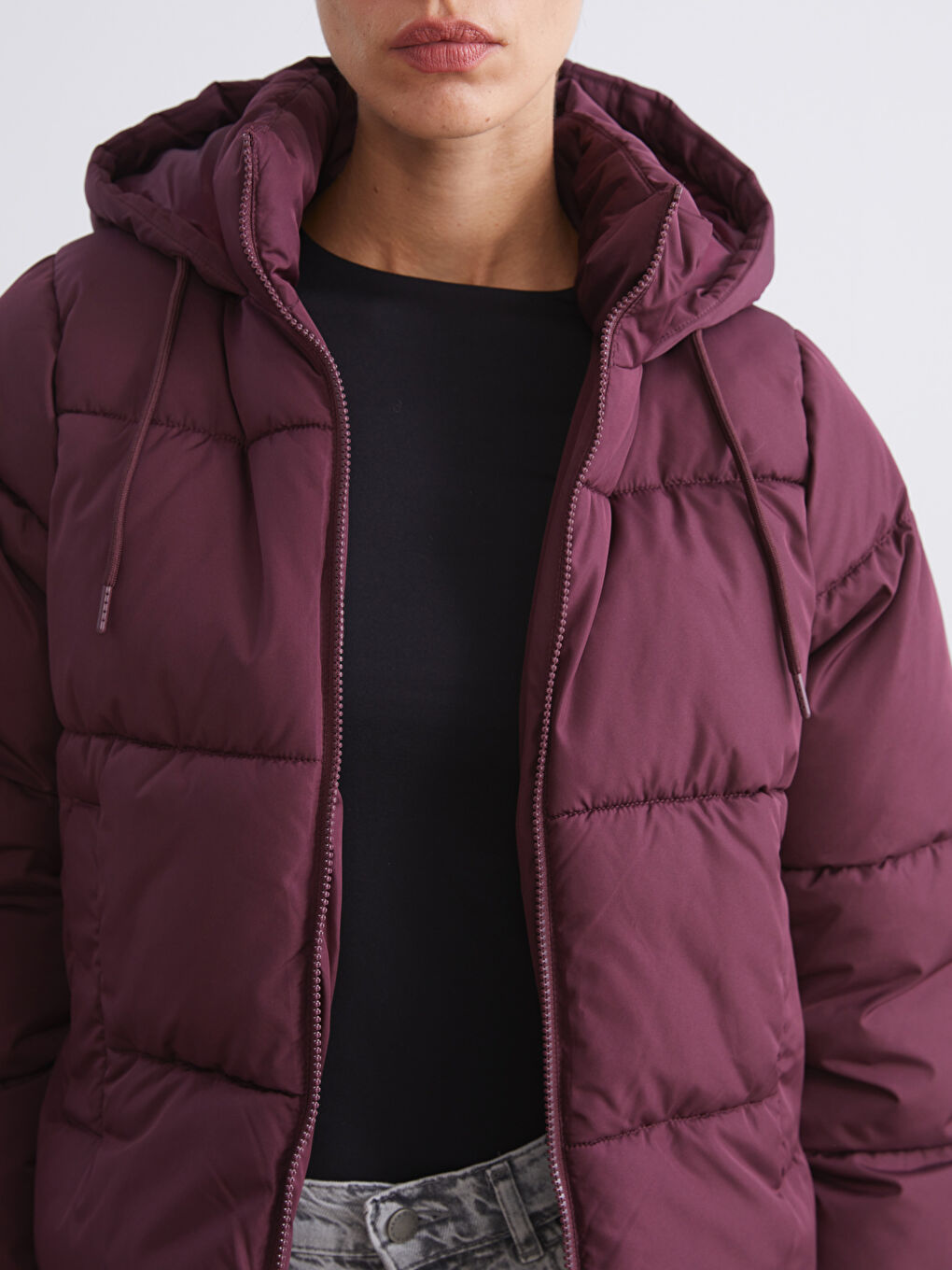 Ženska Puffer Jakna sa Kapuljačom-2