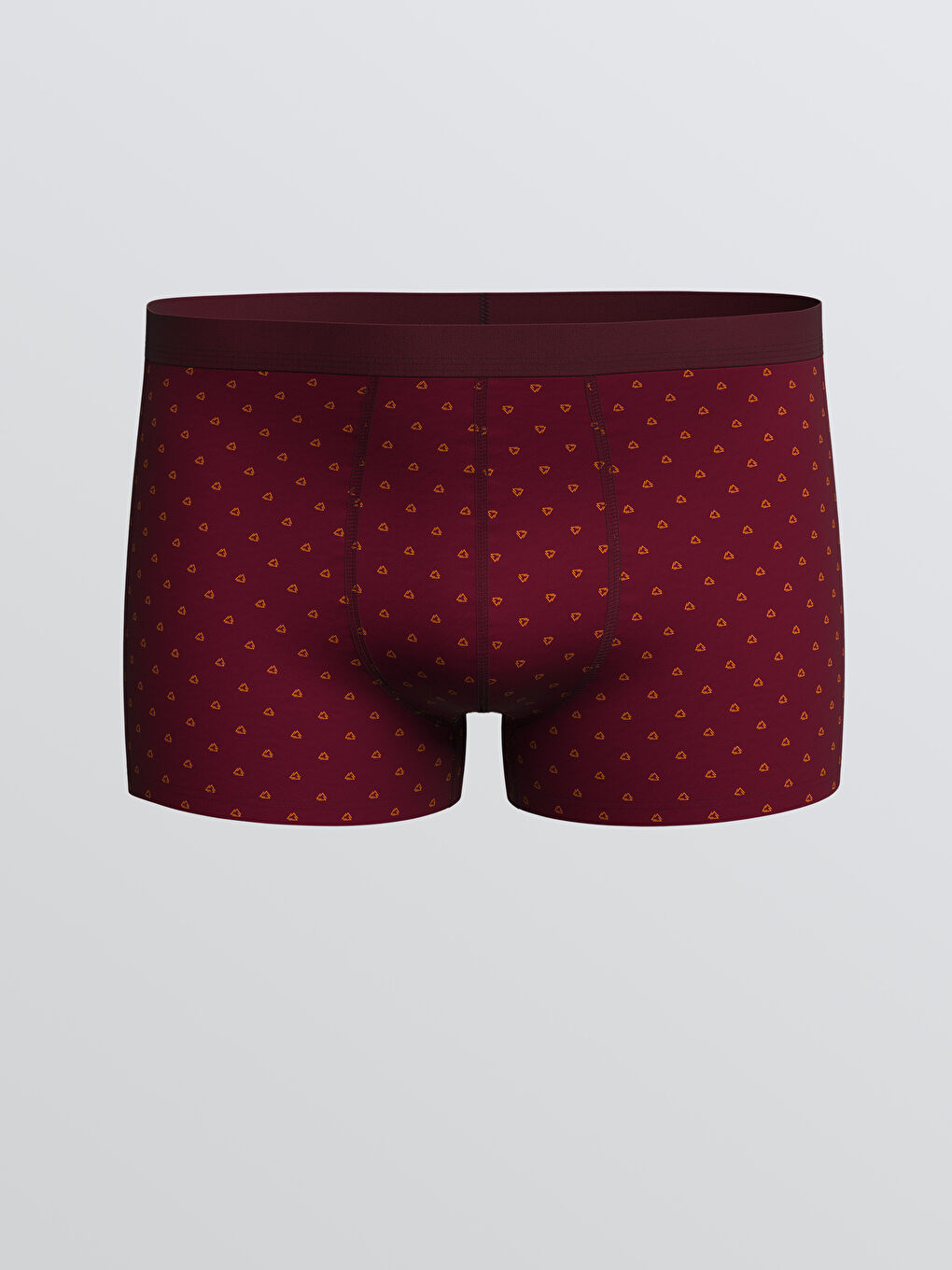 سراويل بوكسر قطن مطاطي بقصة عادية للرجال - ٣ قطع-1