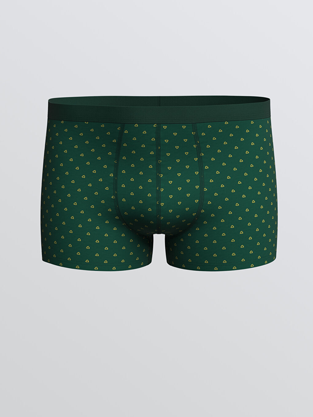 سراويل بوكسر قطن مطاطي بقصة عادية للرجال - ٣ قطع-3