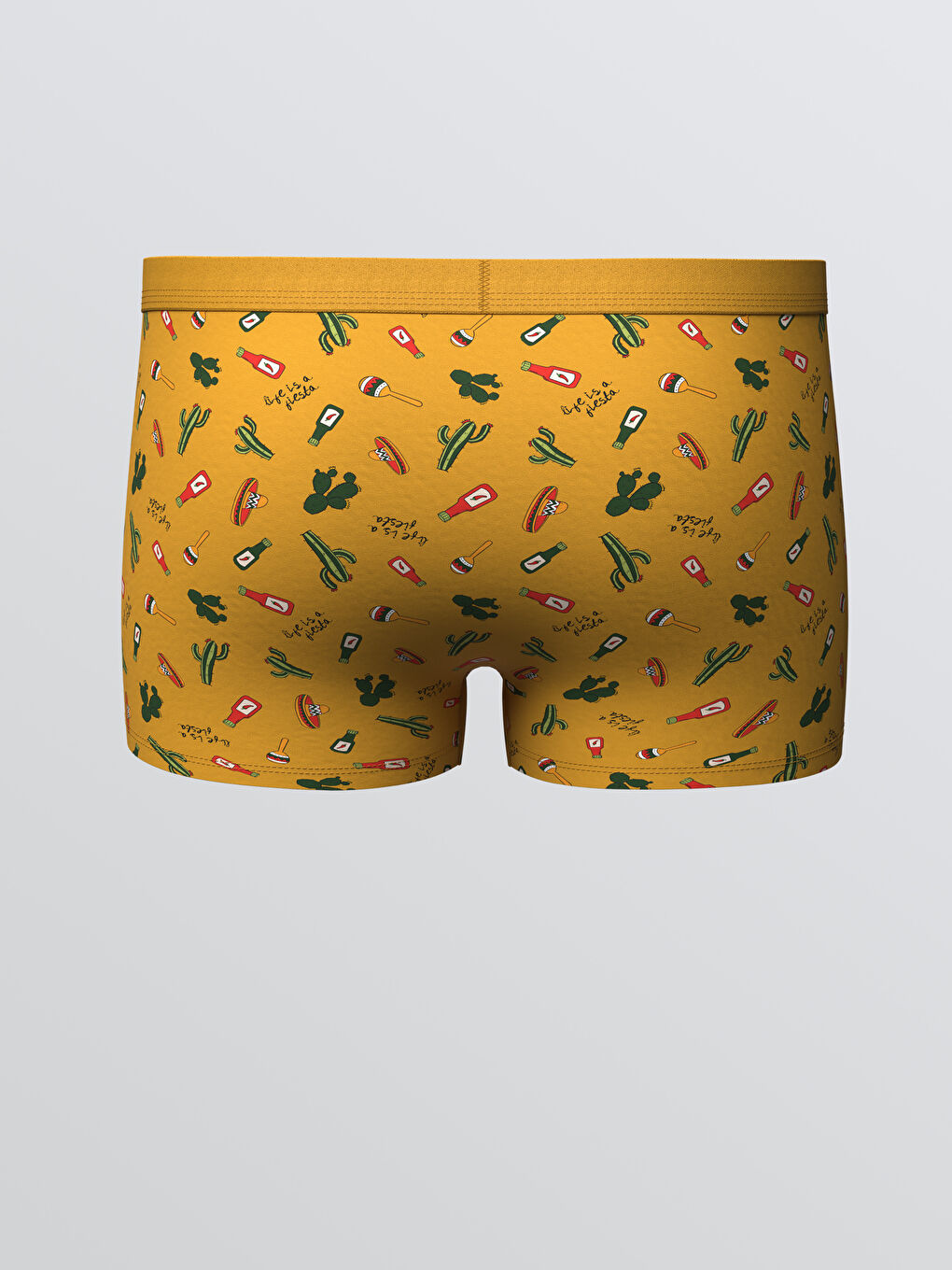 سراويل بوكسر قطن مطاطي بقصة عادية للرجال - ٣ قطع-4