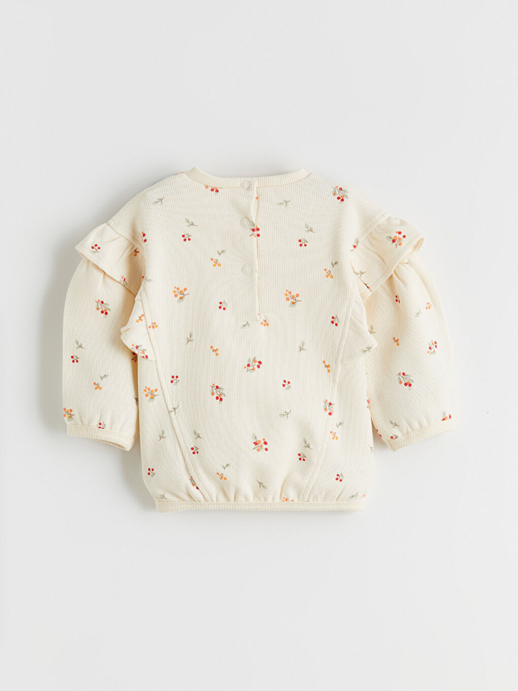 بلوزة وسروال للبنات الرضع بنقشة الزهور - عبوة من قطعتين-3