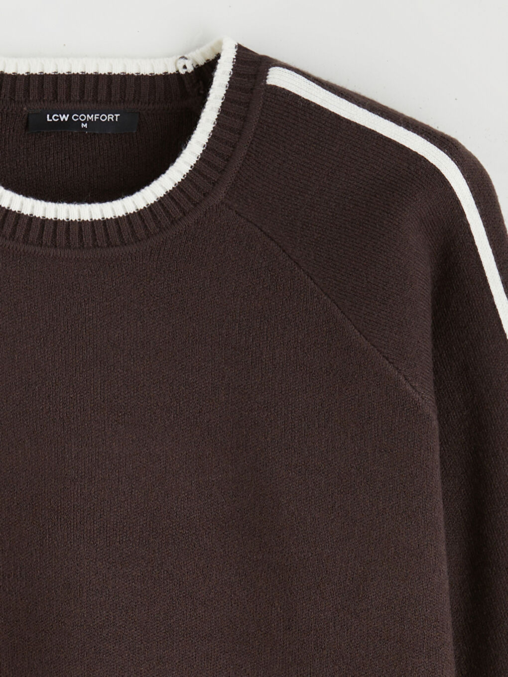 Crew Neck Stripe Detailed Women's Knitwear Sweater-5