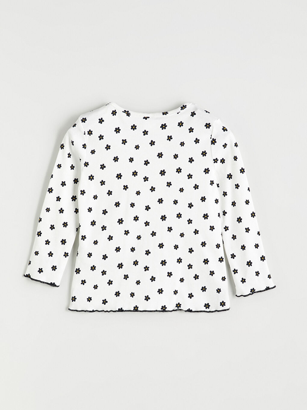 LCW Kids Crew Neck Polka Dot Girls' T-Shirt -W5IH99Z1-LRA