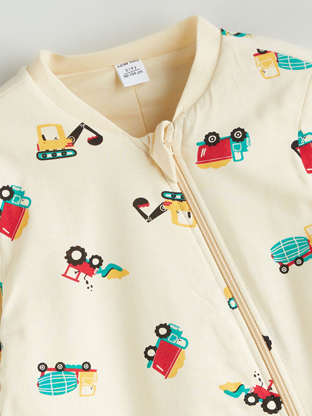 Sarı 1 .6 Tog Baskılı Erkek Bebek Uyku Tulumu-1