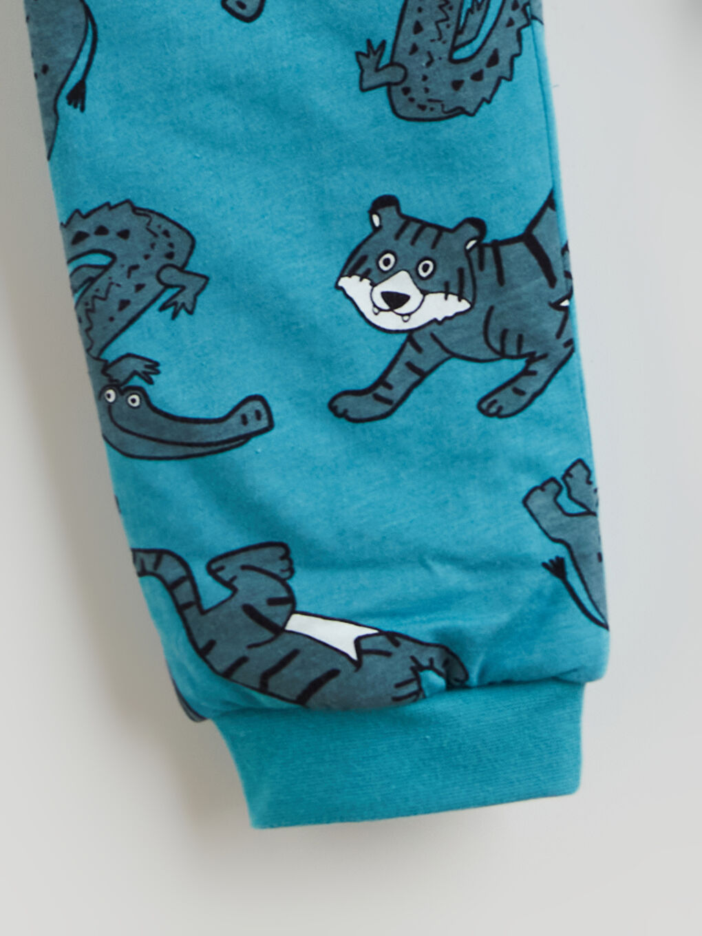 Turkuaz Baskılı Erkek Bebek Uyku Tulumu-2