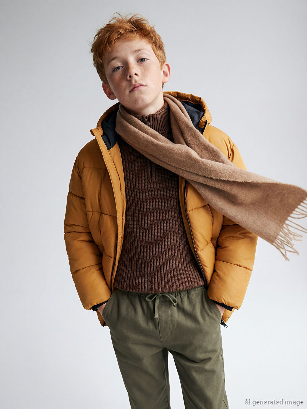 Hooded Boys' Puffer Coat