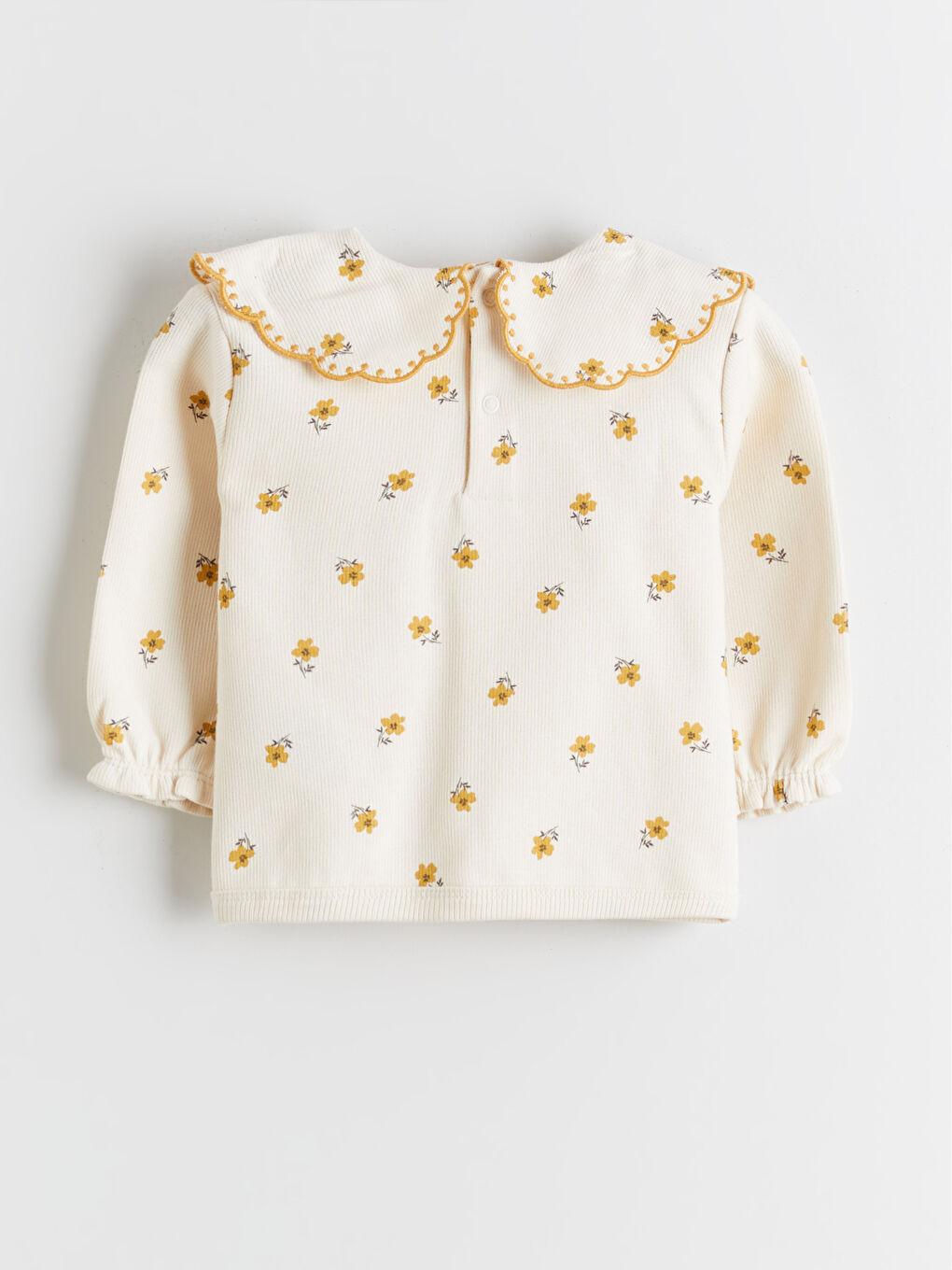 طقم سويت شيرت وبنطلون ليجنز بناتي رضع مُزهر قطعتين-2