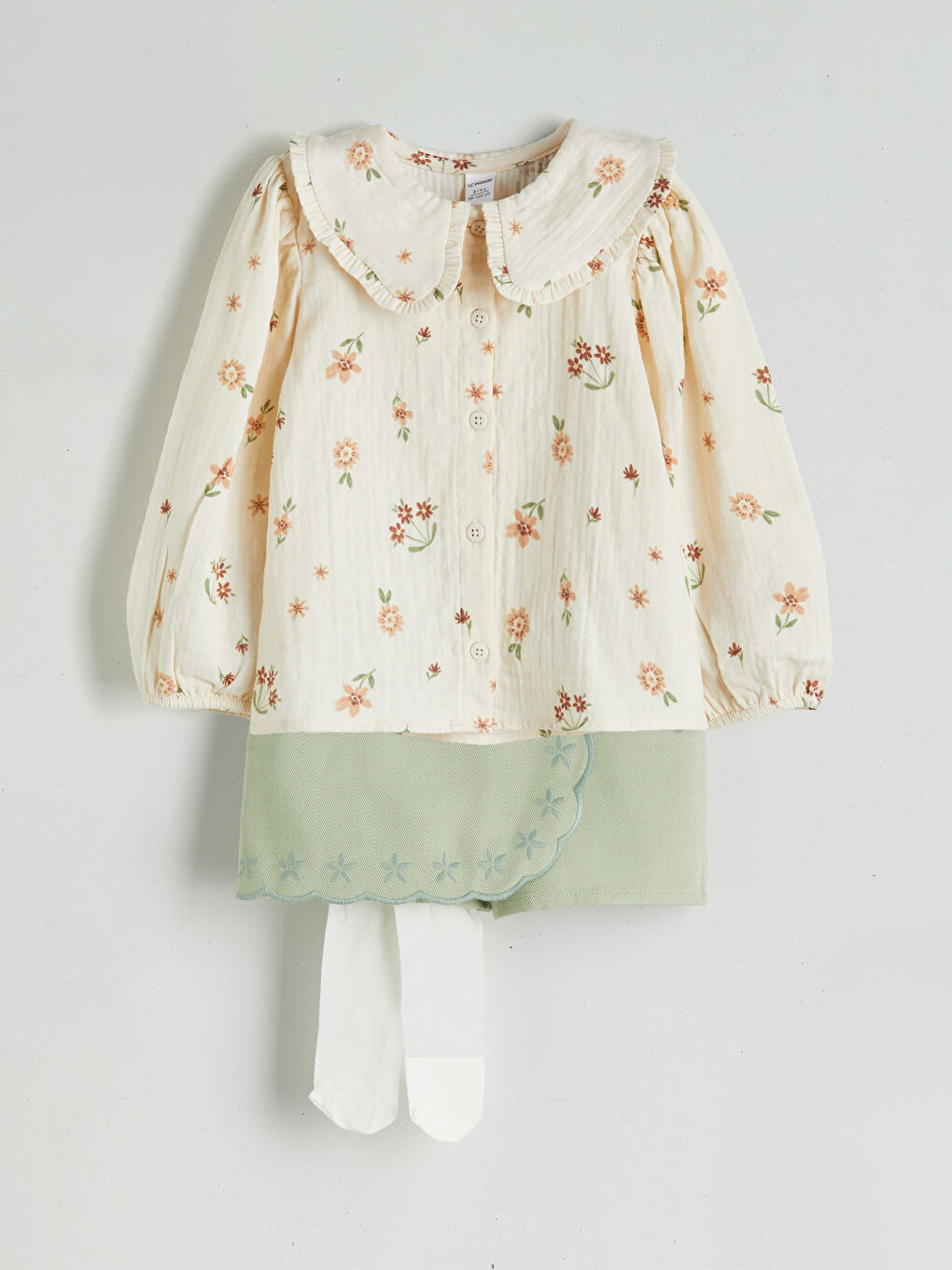 LCW Kids Girl ECRU Set -W5II36Z1-LRA