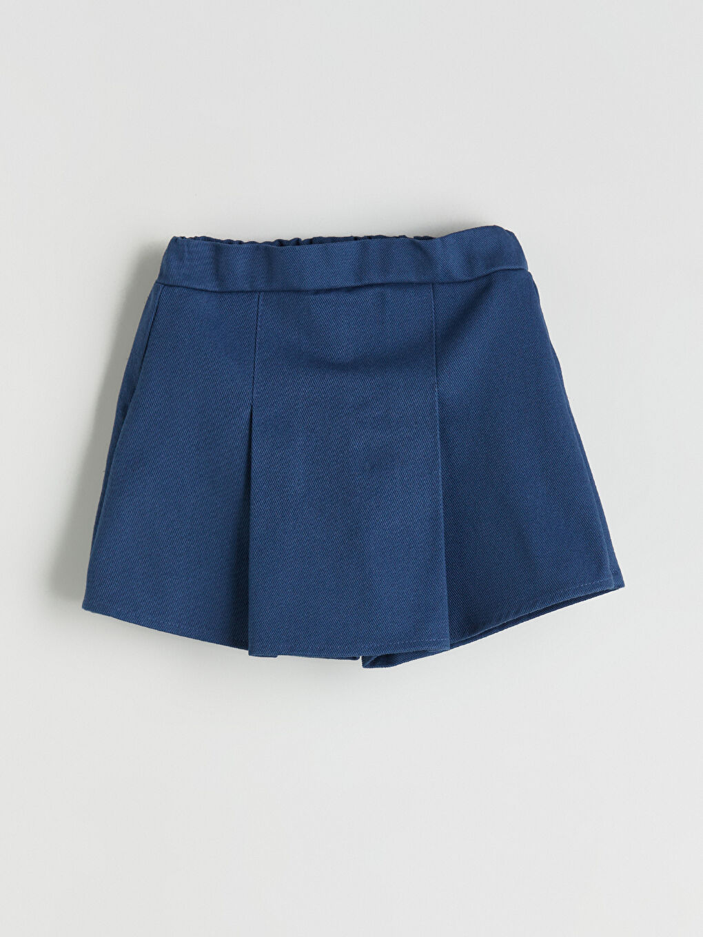 Mavi Kız Çocuk Gömlek, Şort Etek ve Külotlu Çorap-9