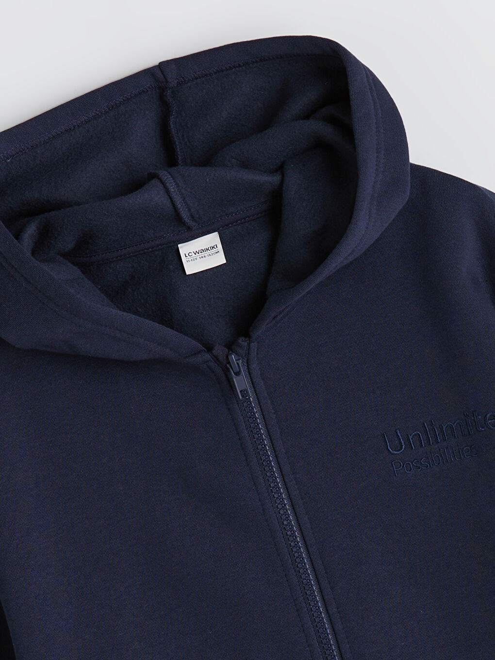 Boy NAVY Zip-Up Sweatshirt-1