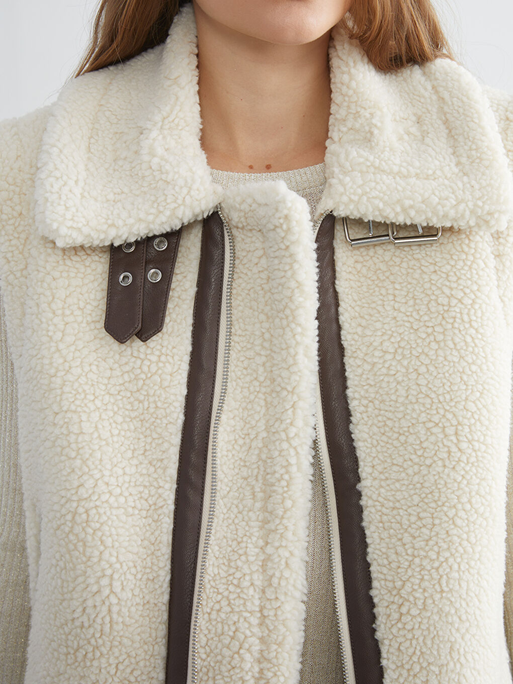 Woman BEIGE Waistcoat-2