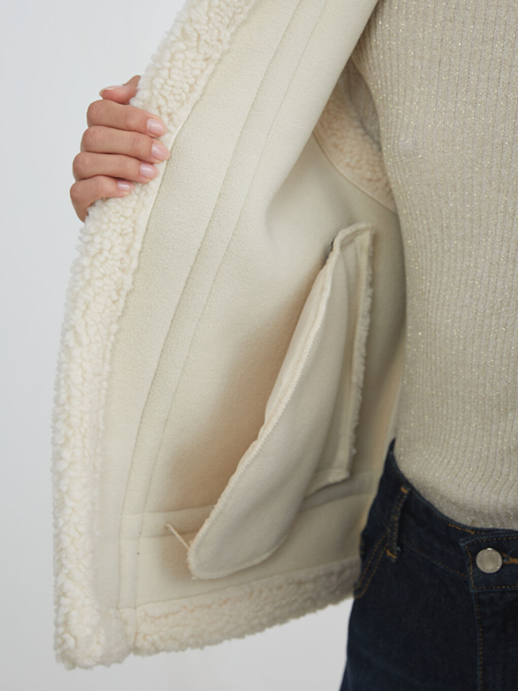 Woman BEIGE Waistcoat-3