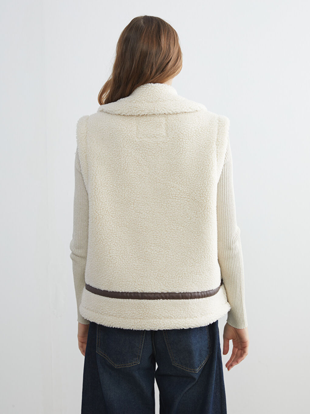 Woman BEIGE Waistcoat-4