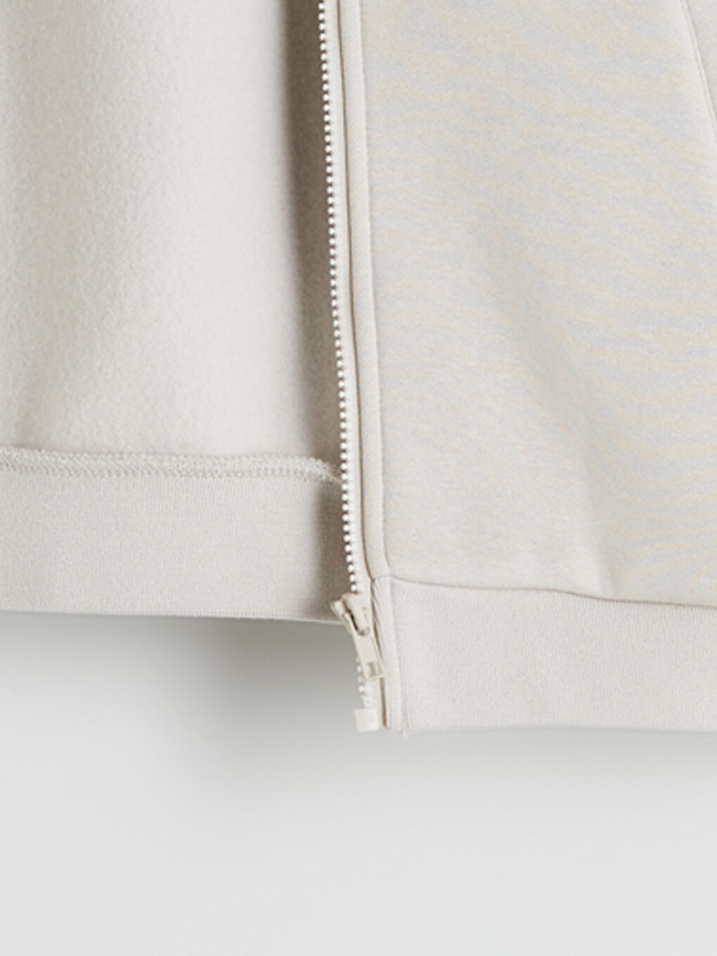 Boy BEIGE Zip-Up Sweatshirt-1