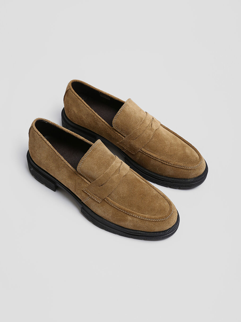 Faux Suede Men's Loafer Shoes