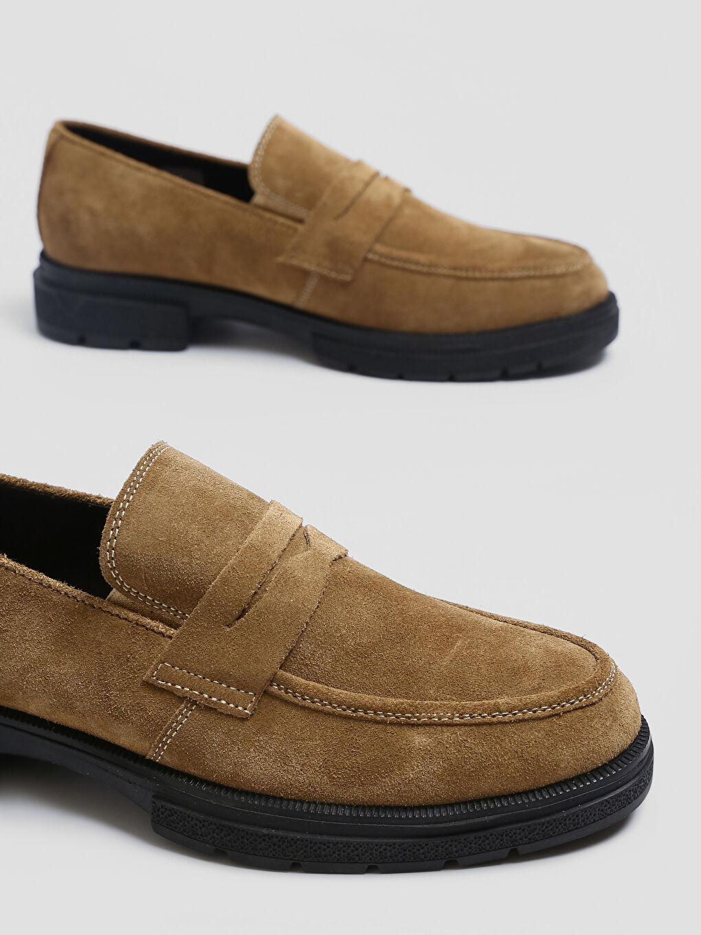 Faux Suede Men's Loafer Shoes-2
