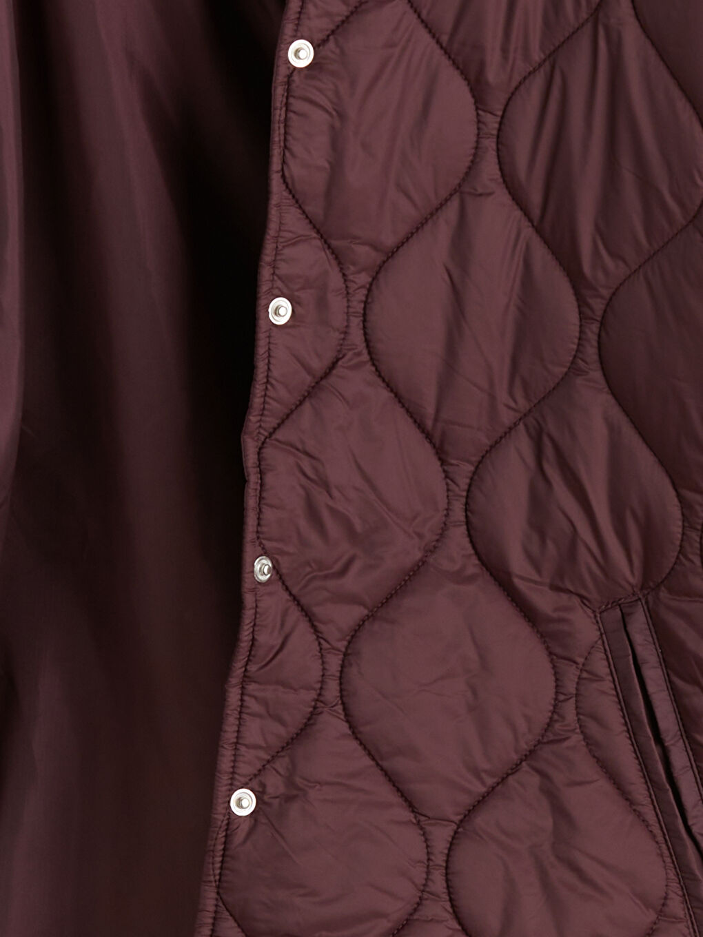 Bordo Kapüşonlu Kapitone Kadın Şişme Mont-6