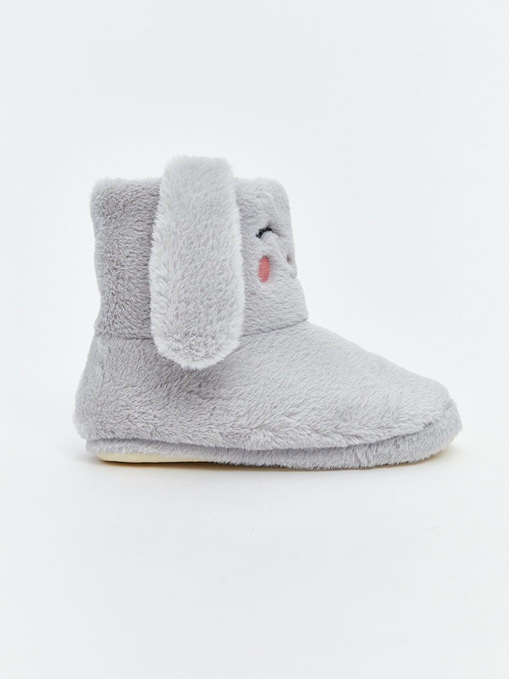 Gri Hayvan Figürlü Kız Çocuk Panduf-1