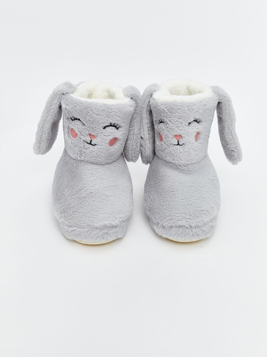 Gri Hayvan Figürlü Kız Çocuk Panduf-2