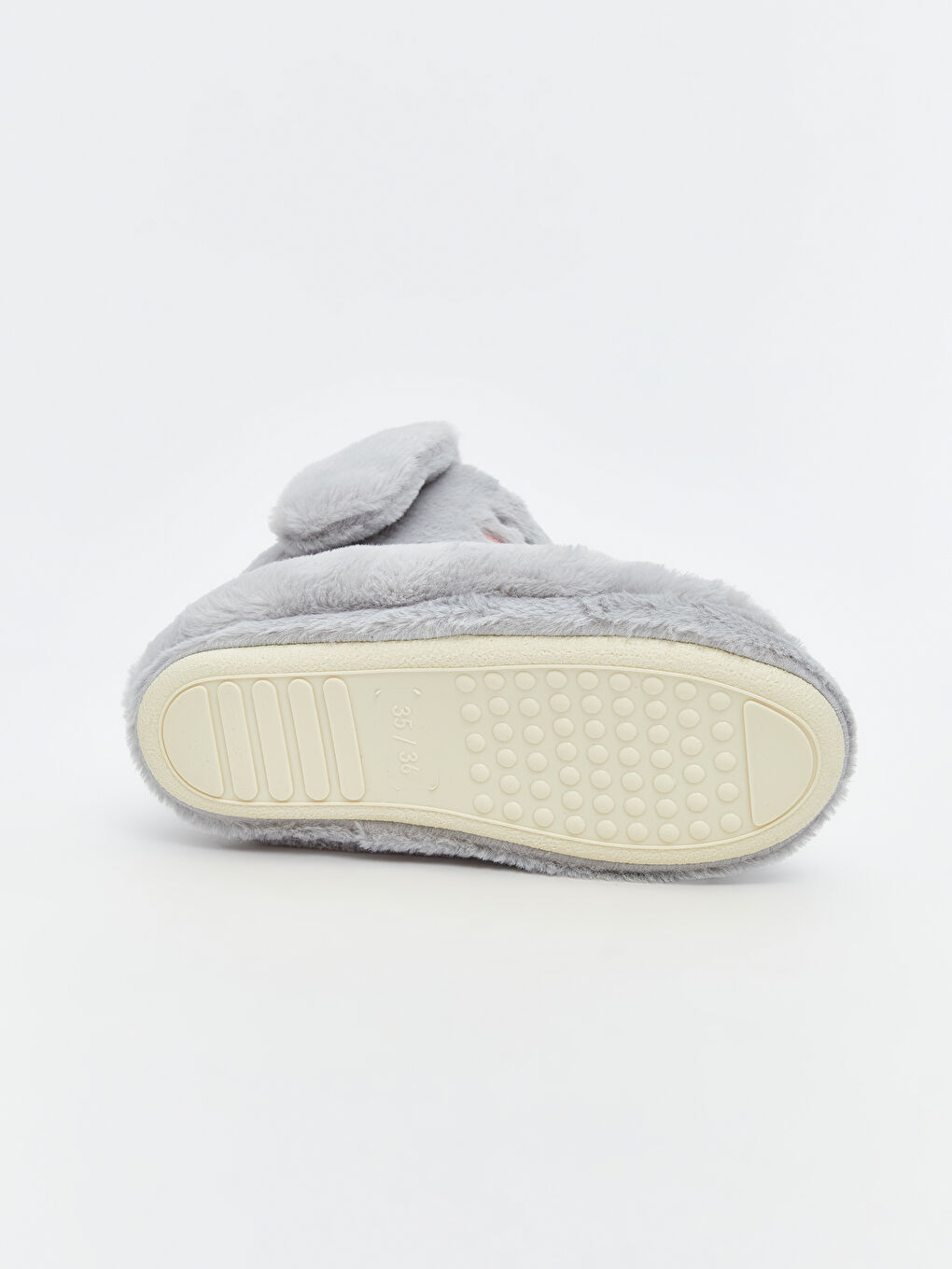 Gri Hayvan Figürlü Kız Çocuk Panduf-3