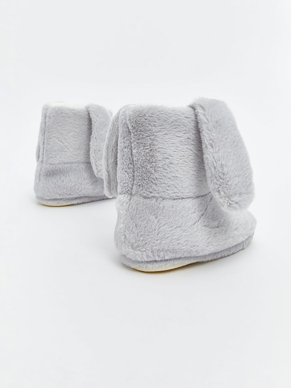 Gri Hayvan Figürlü Kız Çocuk Panduf-4