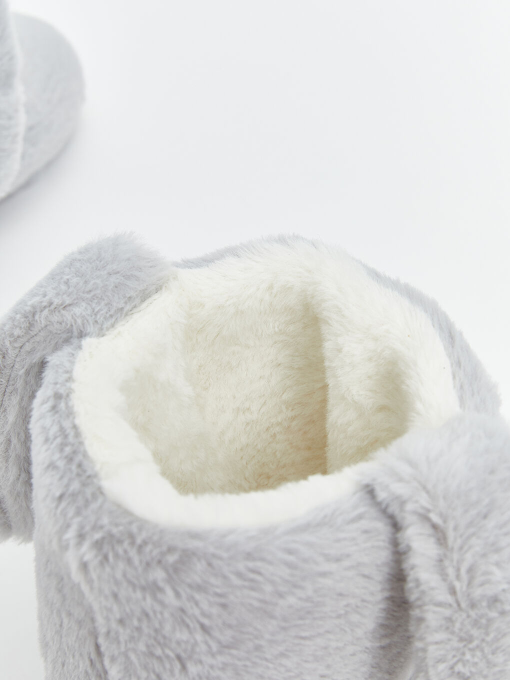 Gri Hayvan Figürlü Kız Çocuk Panduf-5