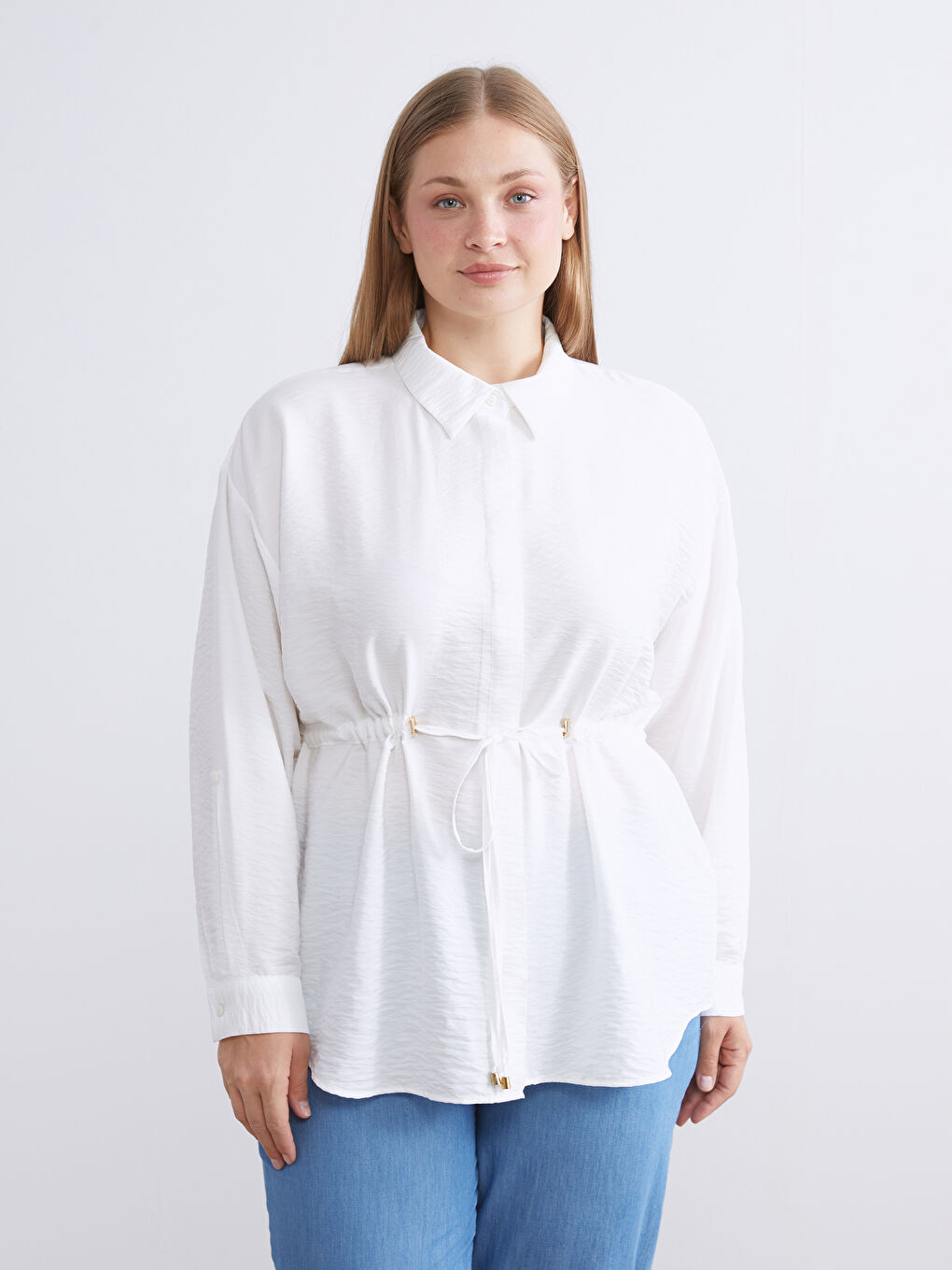 Woman ECRU Shirt Tunic-1