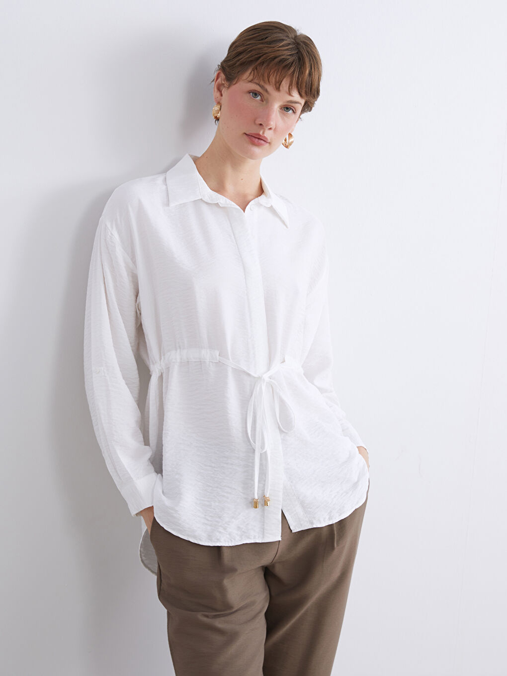 Woman ECRU Shirt Tunic