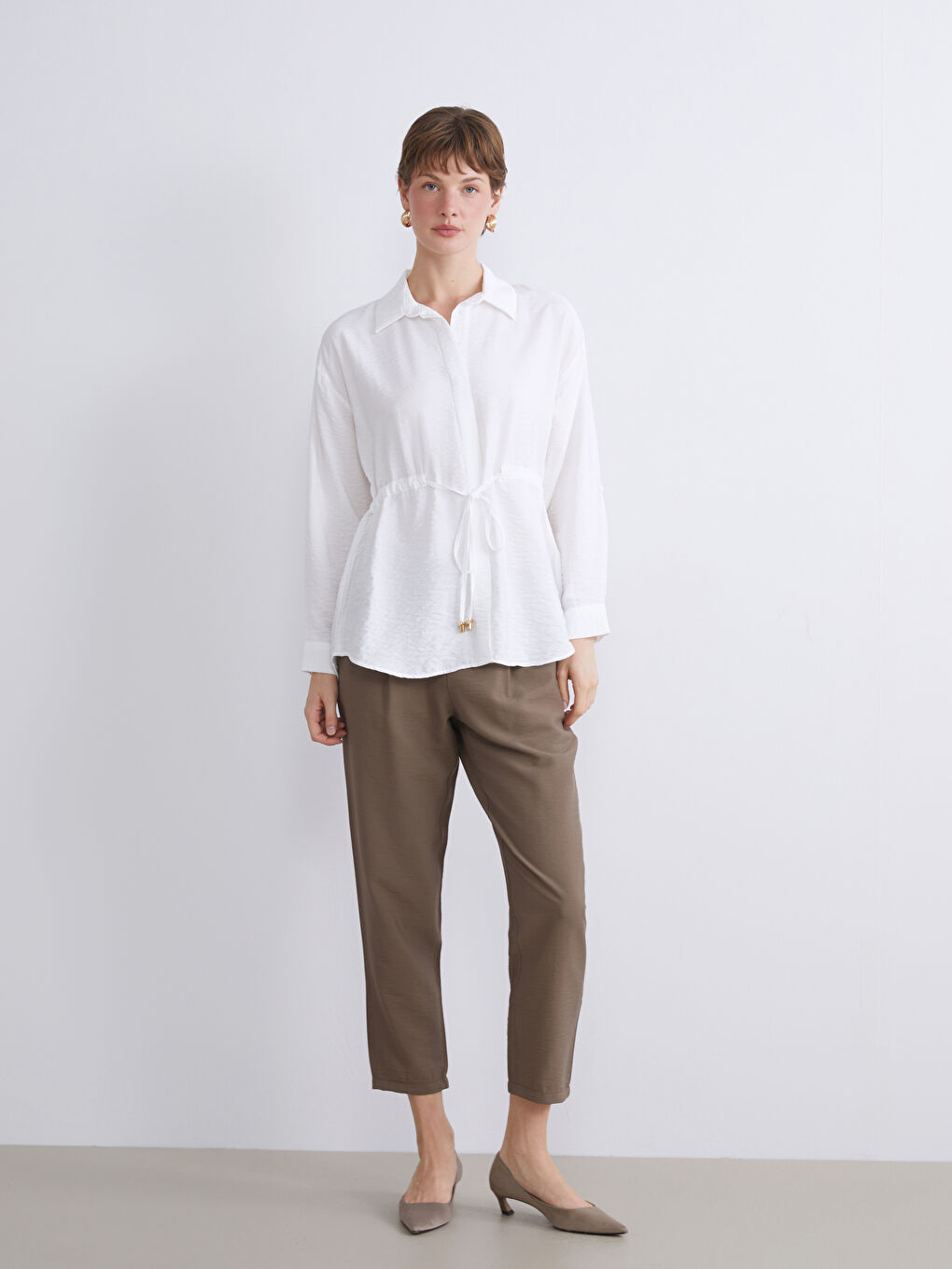 Woman ECRU Shirt Tunic-2