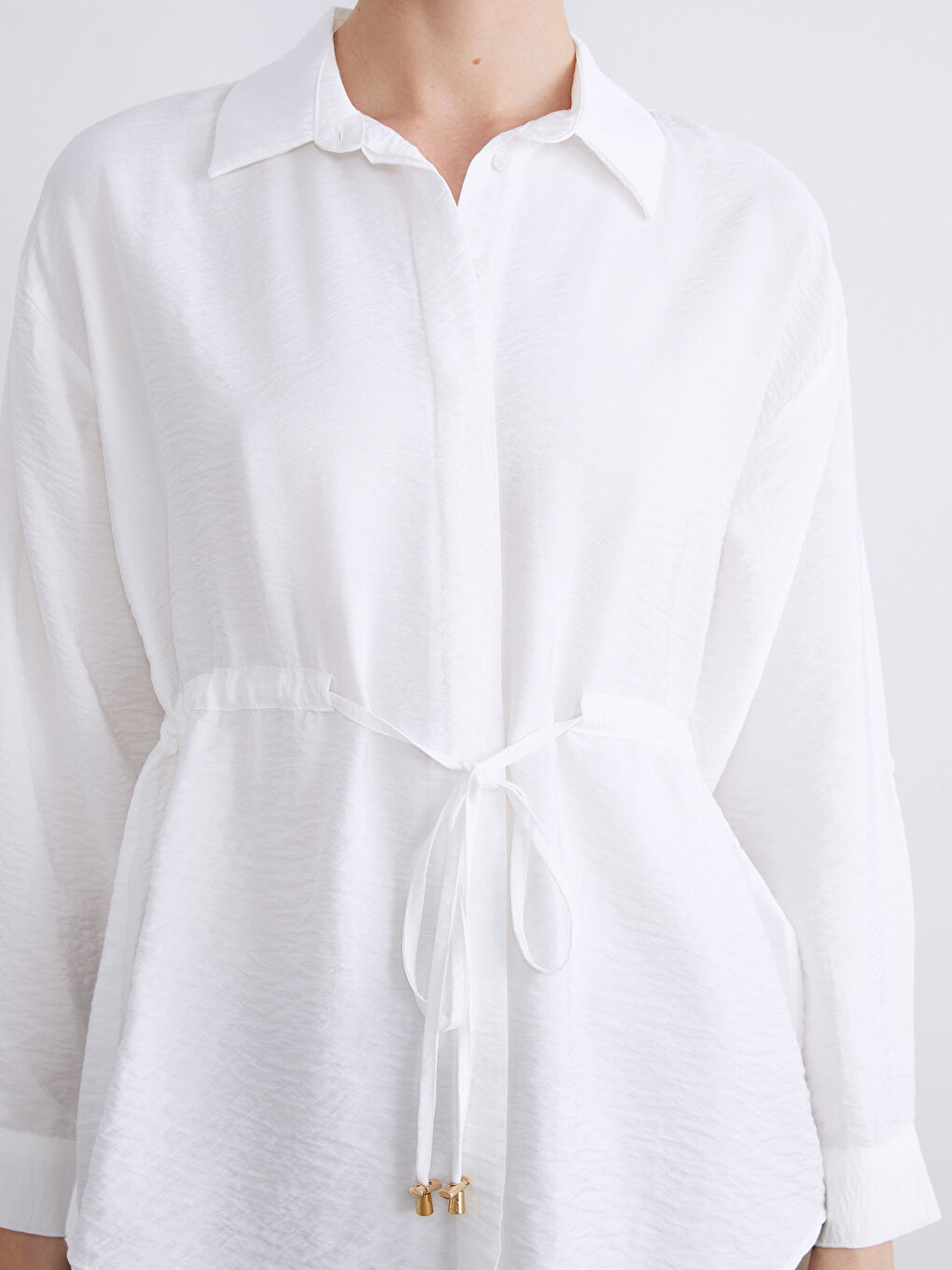 Woman ECRU Shirt Tunic-3