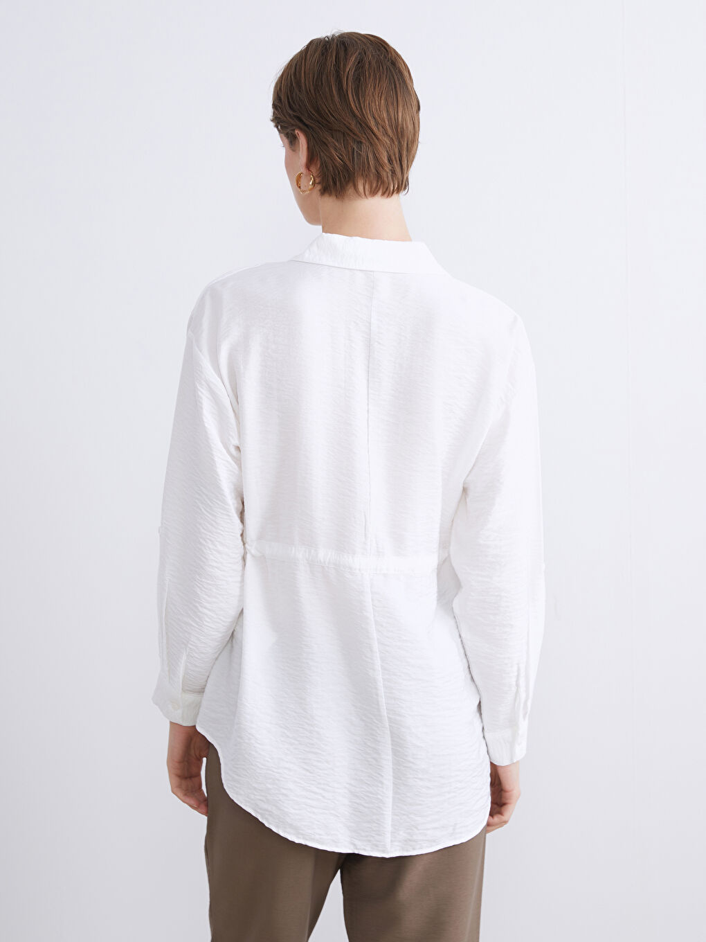Woman ECRU Shirt Tunic-4