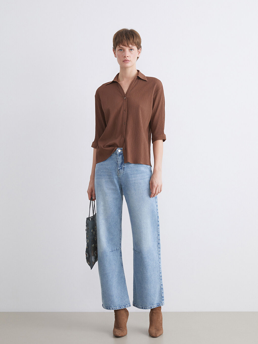 Textured Women's Shirt-2