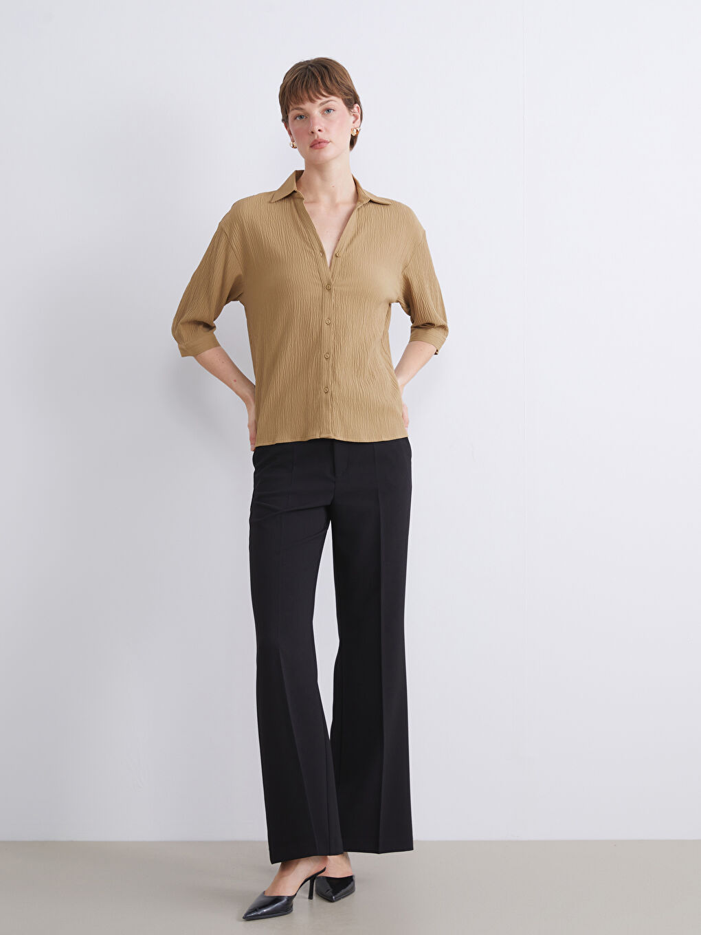 Textured Women's Shirt-2