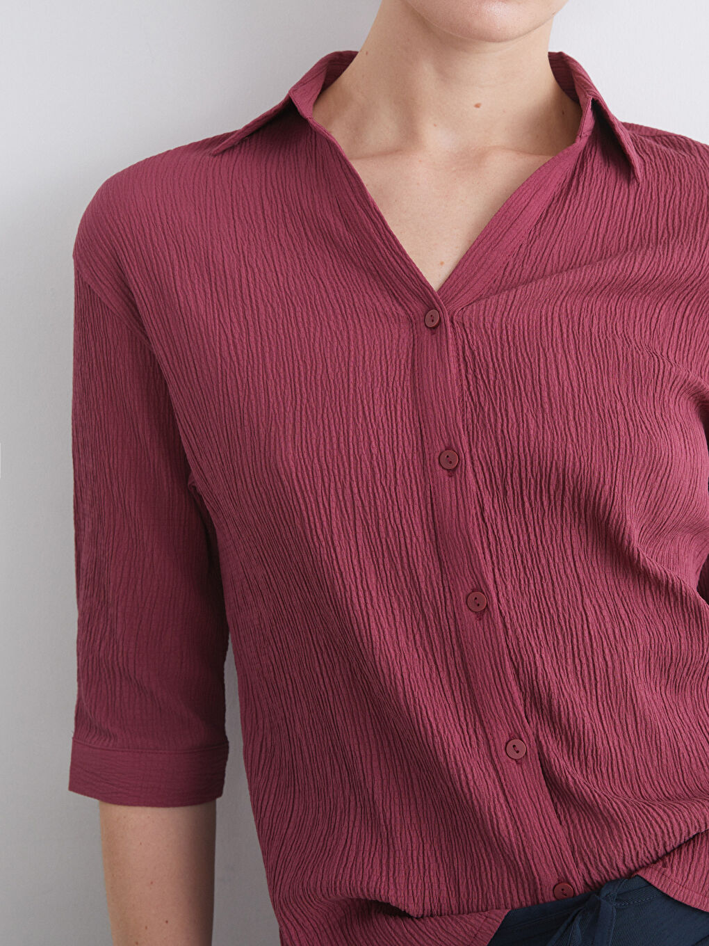 Textured Women's Shirt-5