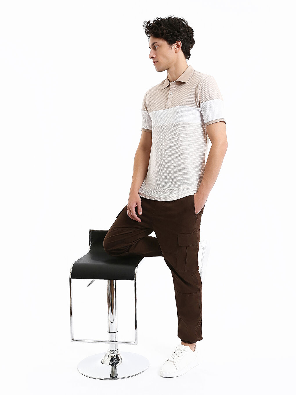 T-shirt à Col Polo pour Hommes-1