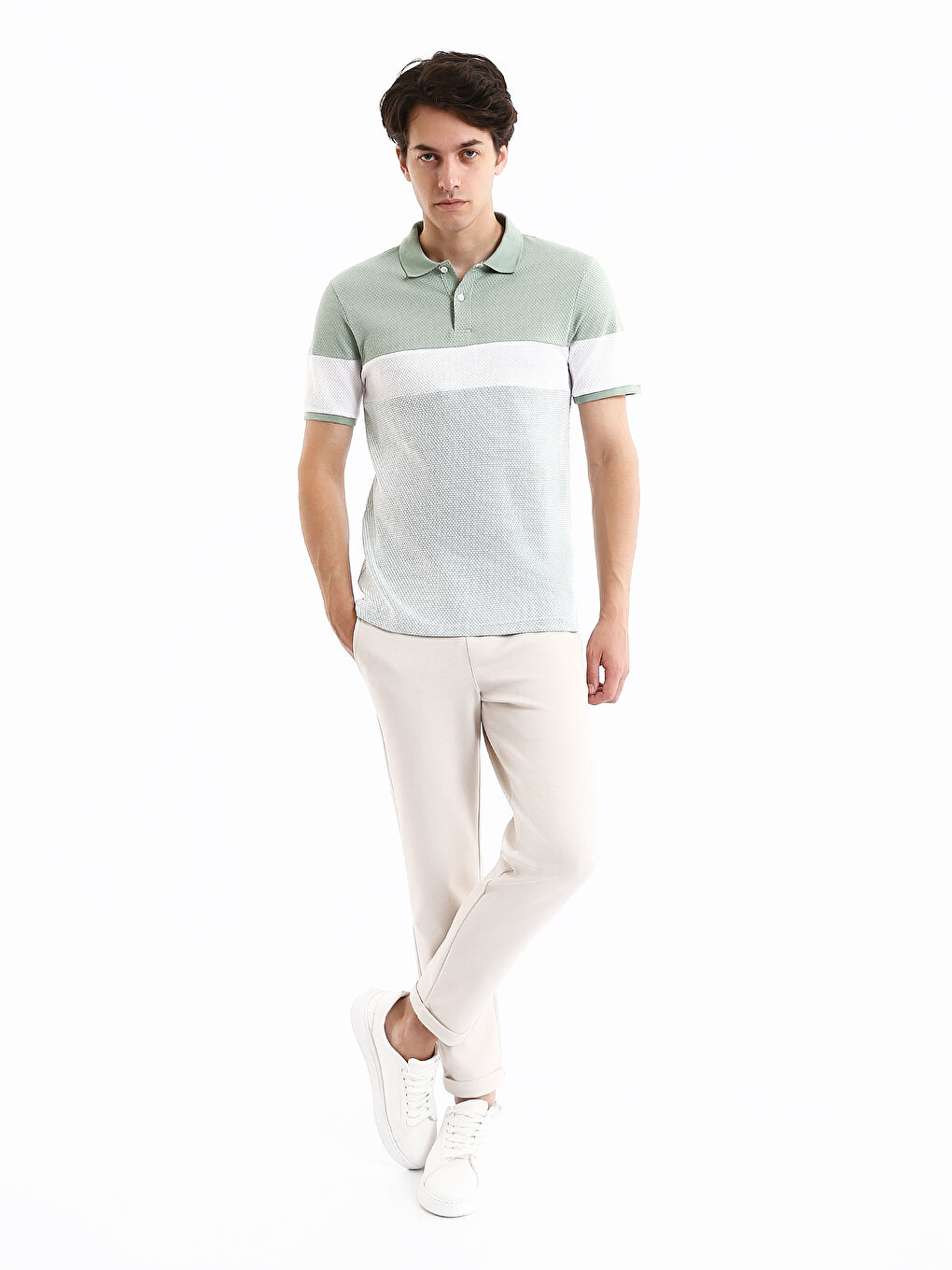 T-shirt à Col Polo pour Hommes-1