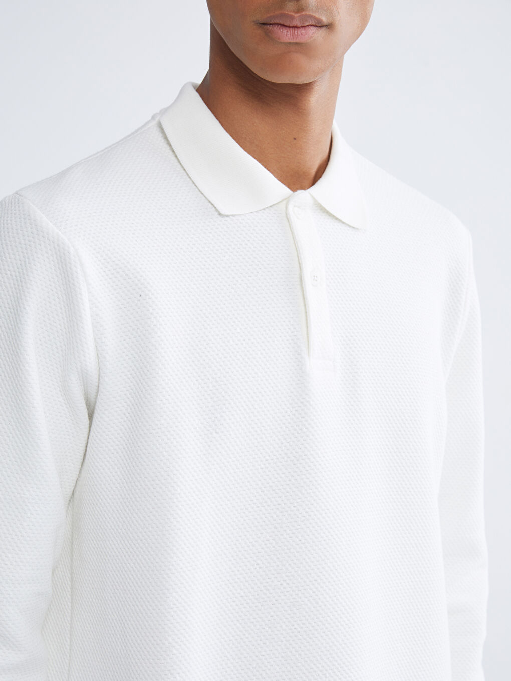 كنزة رياضية بياقة بولو للرجال-4