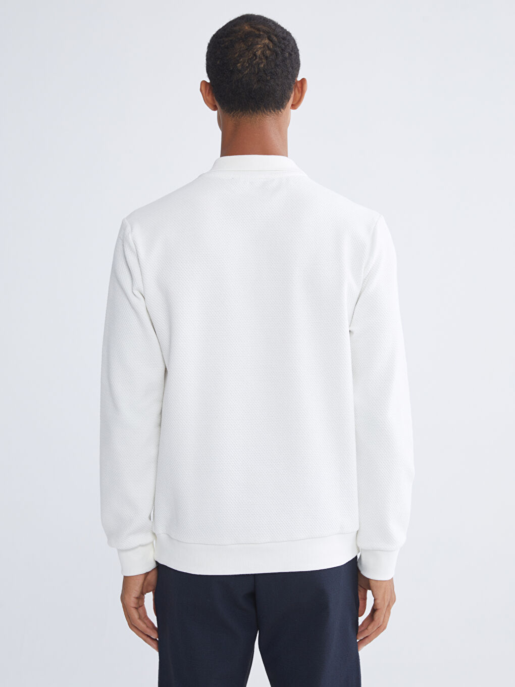 كنزة رياضية بياقة بولو للرجال-6