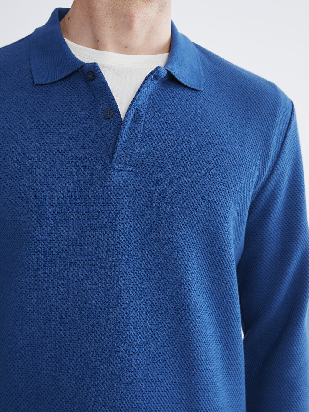 Polo Neck Men's Sweatshirt-5