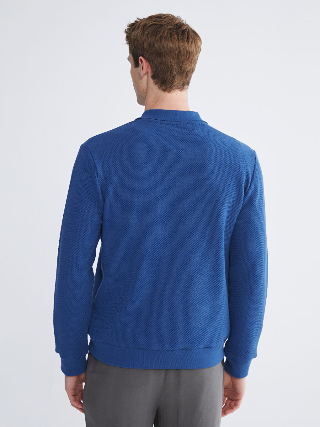 Polo Neck Men's Sweatshirt-7