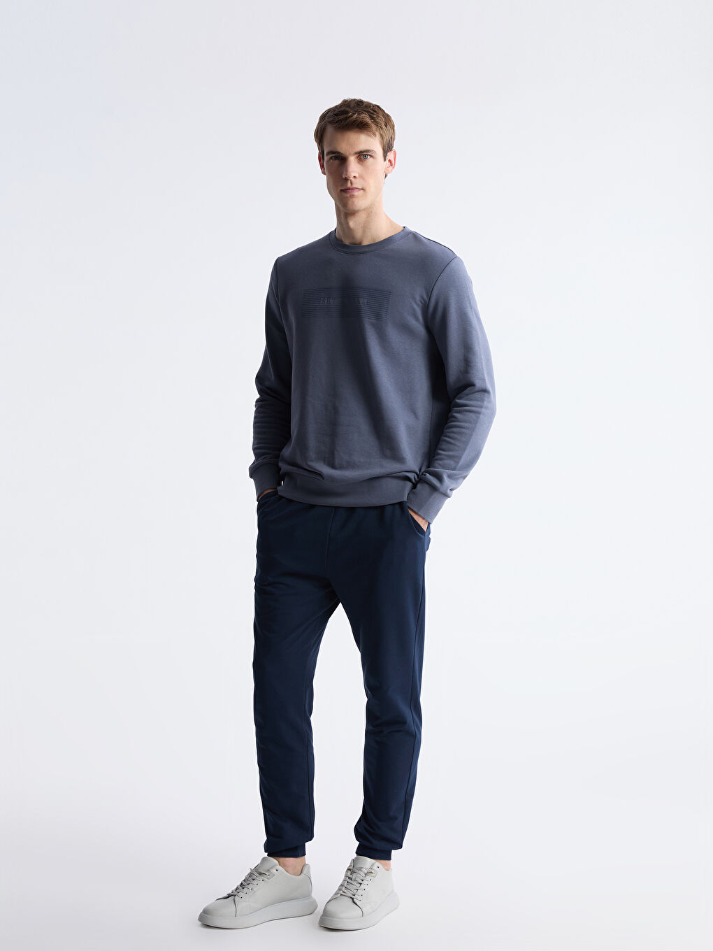 Lacivert Slim Fit Erkek Jogger Eşofman Altı