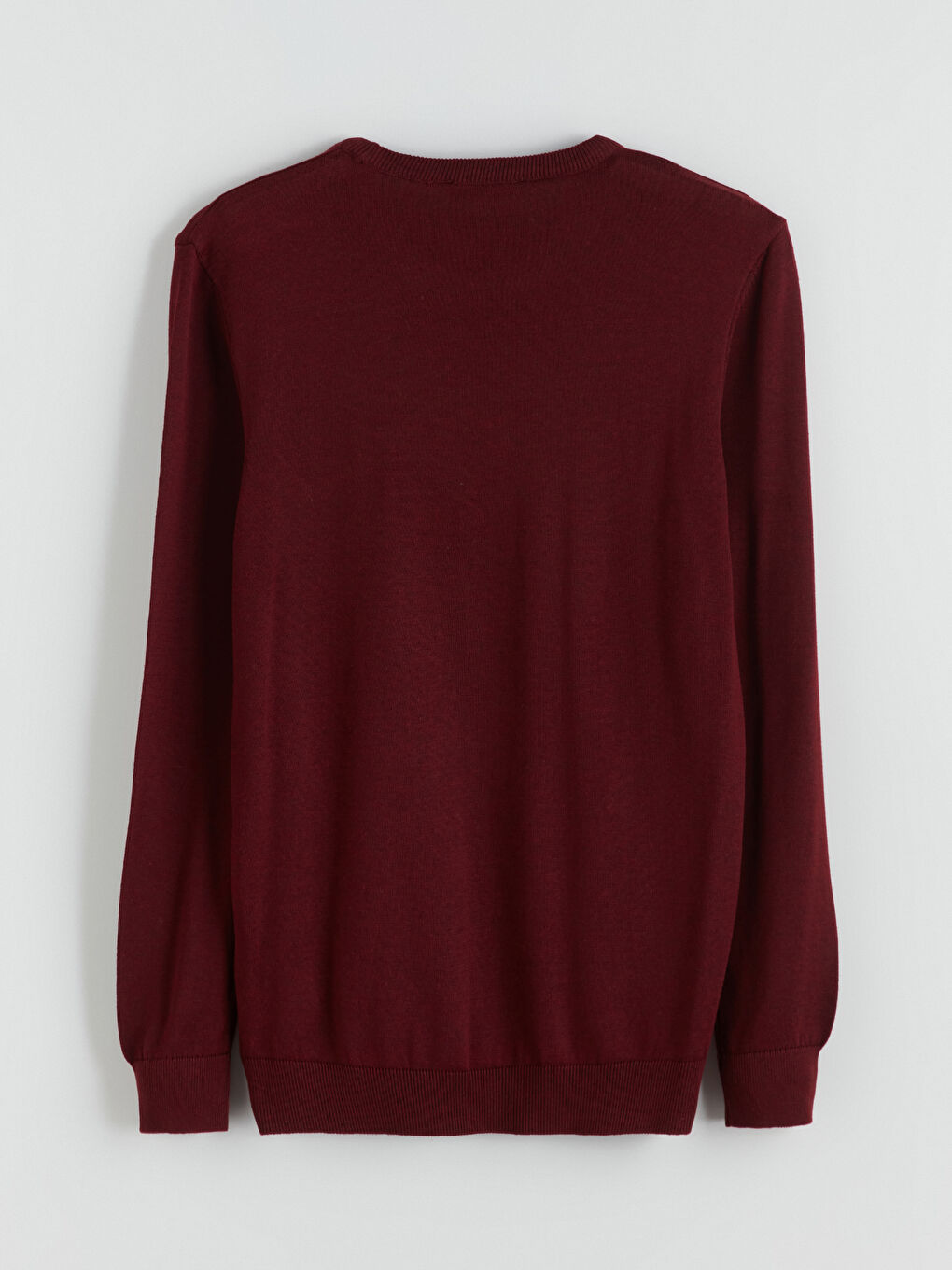 Kırmızı Bisiklet Yaka Erkek Triko Kazak-5